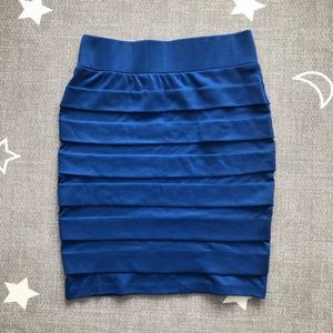 Blue Pencil Skirt